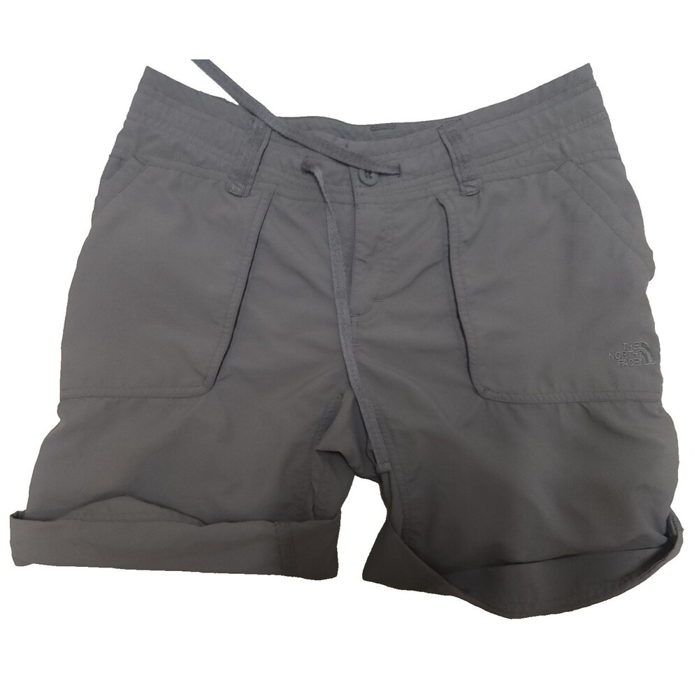 The North Face TNF Roll-Up 6 L Shorts Women Gray Gorpcore Hiking Utility Nylon
